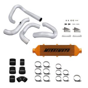 Mishimoto gold Z Line intercooler for 2010-2012 Hyundai Genesis Coupe 2.0T bar-and-plate aluminum core