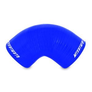 Mishimoto MMCP-2590BL blue silicone 90-degree coupler for air intake systems, 2.50 inch diameter