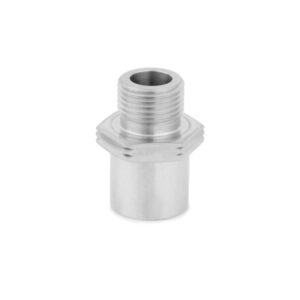 Mishimoto MMSPA-3416 stainless steel sandwich plate adapter with 3/4 in -16UNF thread