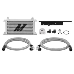 Mishimoto MMOC-350Z-03 silver anodized 19-row oil cooler kit for Nissan 350Z and Infiniti G35