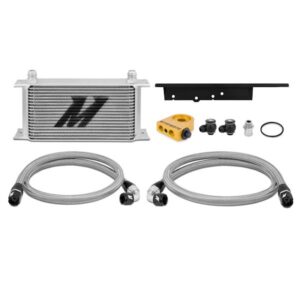 Mishimoto MMOC-350Z-03T 19-row silver anodized oil cooler kit for Nissan 350Z and Infiniti G35