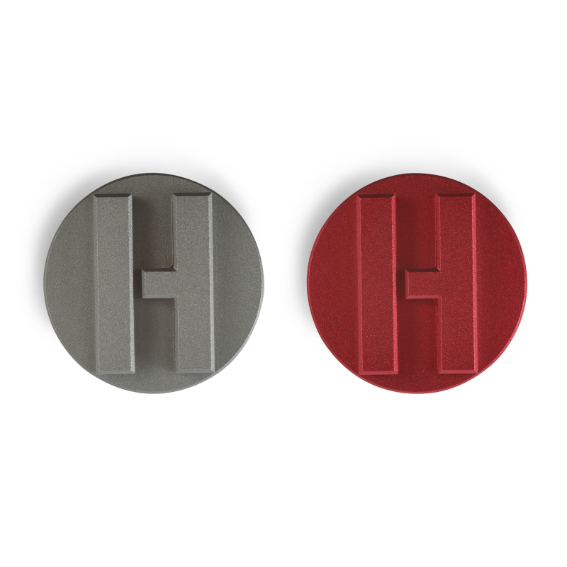 Hoonigan x Mishimoto oil filler cap with matching billet bottle opener keychain