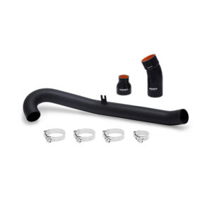 Mishimoto wrinkle black hot-side intercooler pipe kit for the Ford Fiesta ST 1.6L EcoBoost
