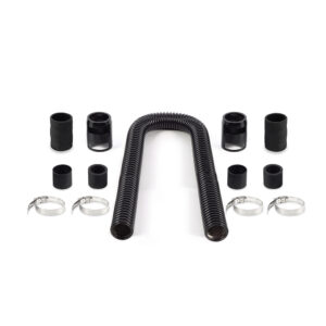 Mishimoto MMAH-U36BK black stainless steel universal radiator hose kit, 36 inches long