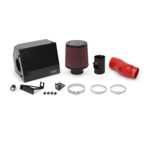 Mishimoto MMAI-CIV-17SIRD cold air intake for 2017-2020 Honda Civic Si with red silicone hose