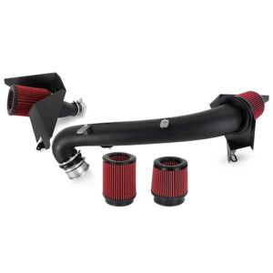 Mishimoto open airbox cold air intake installed in 2021+ BMW G8X M2/M3/M4 engine bay