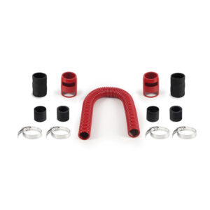 Mishimoto MMAH-U24RD red flexible stainless steel universal hose for custom cooling routing