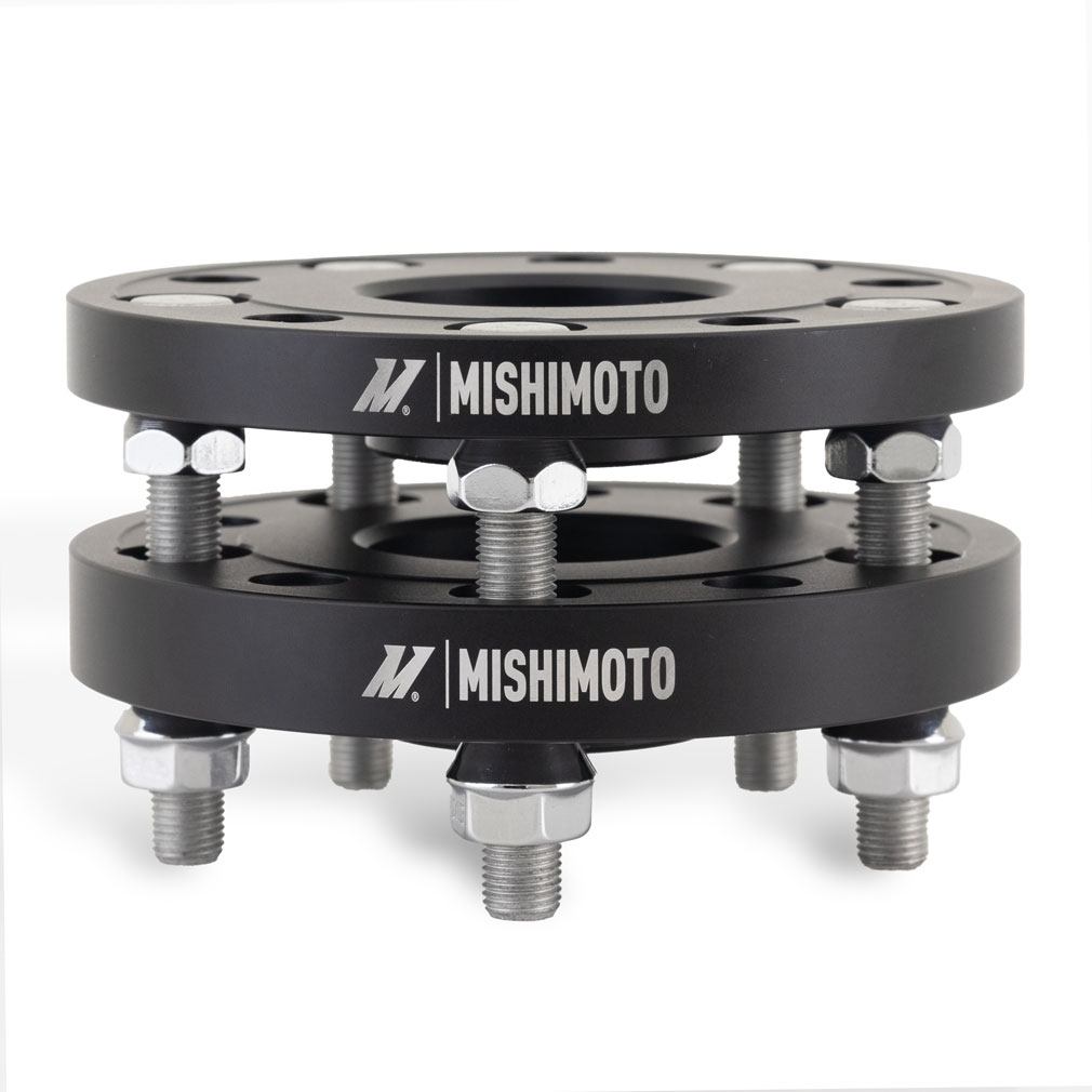 Mishimoto MMB-WS012-2025 black anodized wheel spacer kit for Tesla Model 3 and Model Y