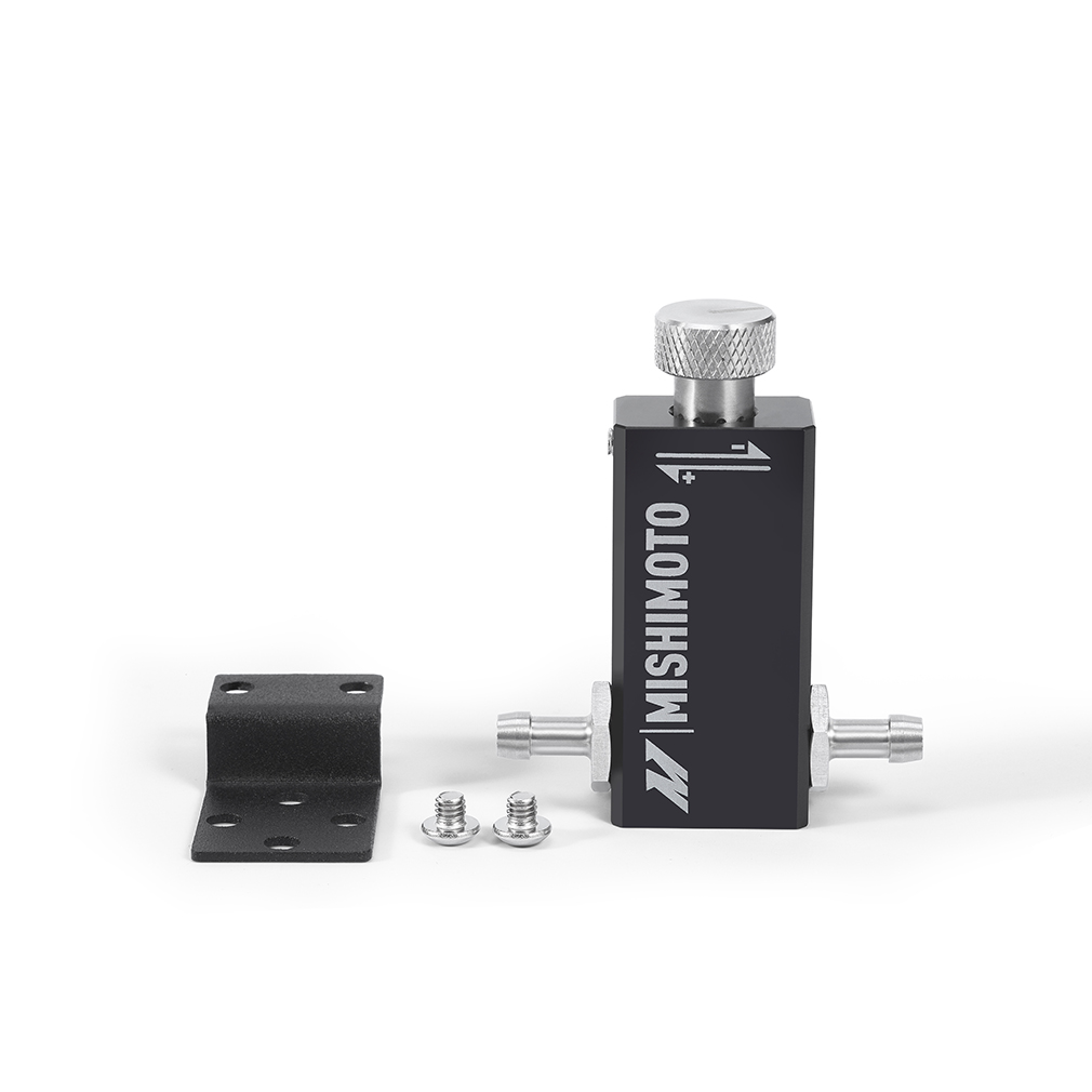 Stainless-steel ball-style detent internals of the Mishimoto forced induction boost controller