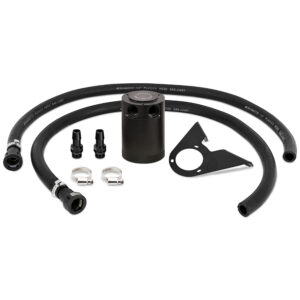 Mishimoto MMBCC-BR23-21P black anodized oil catch can kit for 2021-2024 Ford Bronco 2.3L EcoBoost