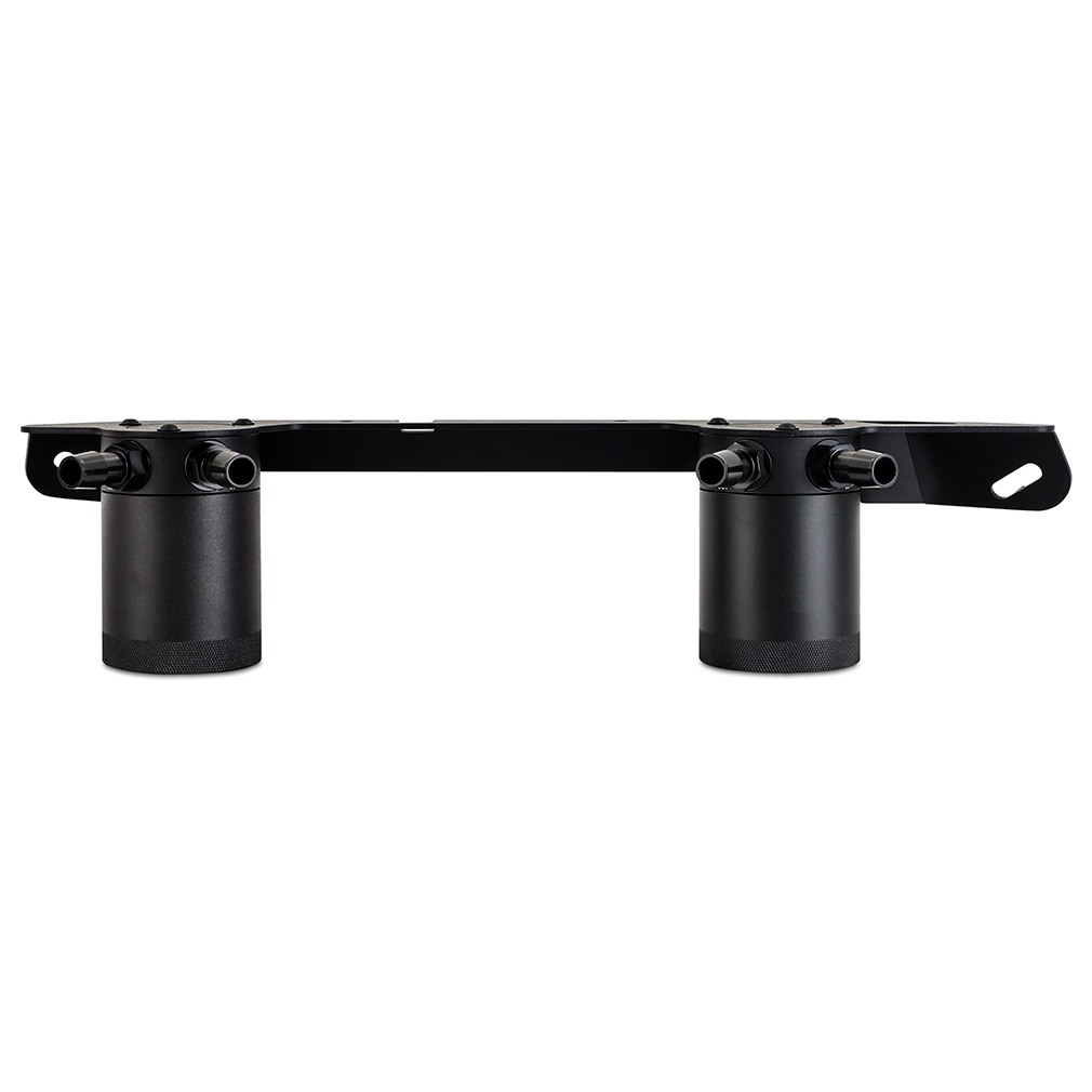 Black anodized 6061-T6 billet aluminum catch can with twist-off design for Ford Bronco