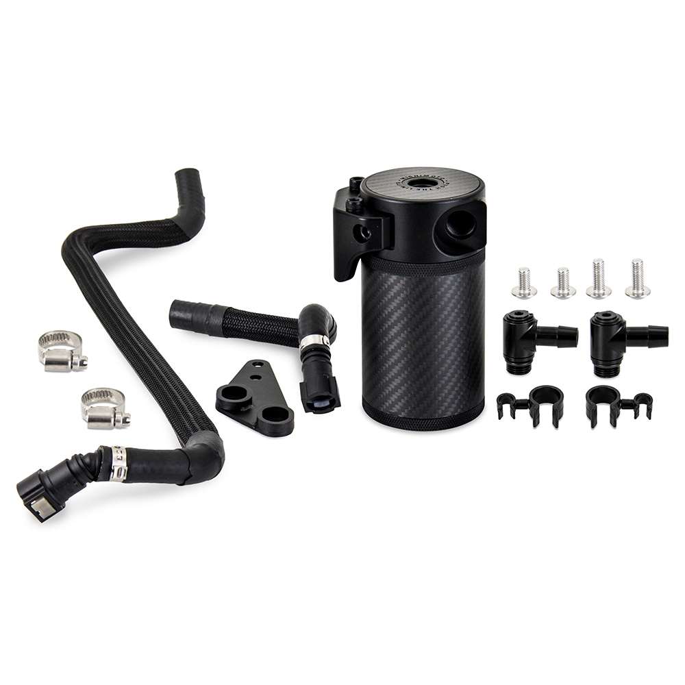 Mishimoto MMBCC-C8-20PCF carbon fiber catch can kit for 2020+ Chevrolet C8 Corvette LT2 V8