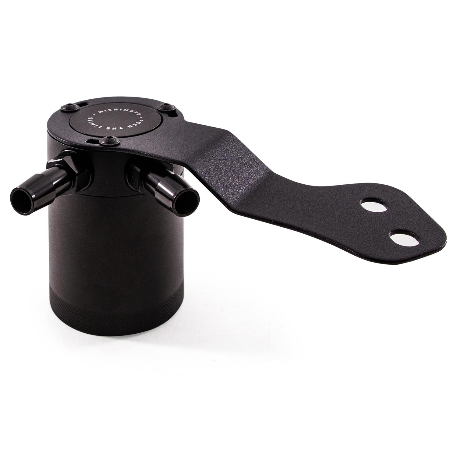 Mishimoto catch can kit with application-specific bracket and direct-fit silicone hoses