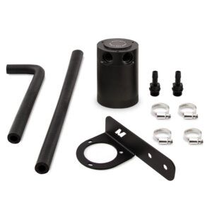Mishimoto MMBCC-CIV-16PBE black anodized baffled oil catch can for 2016-2021 Honda Civic 1.5L Turbo
