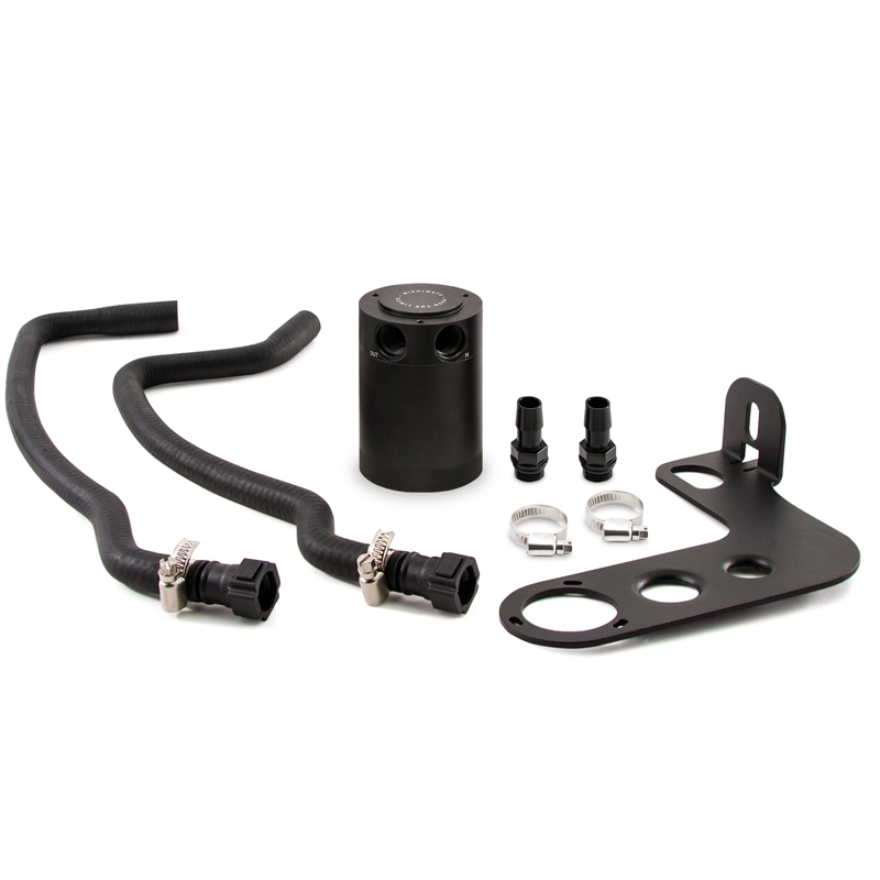 Mishimoto MMBCC-CSS-10PBE black anodized baffled oil catch can for 2010-2015 Camaro SS