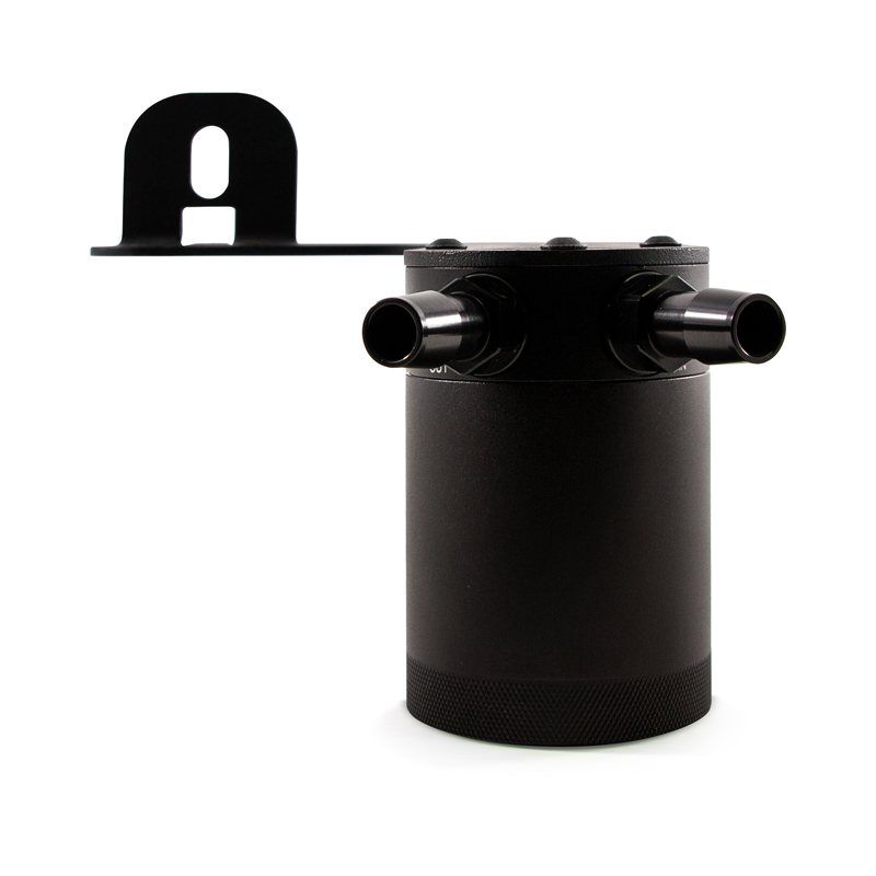 Silicone hoses with quick-disconnect fittings included in Mishimoto Camaro SS catch can kit