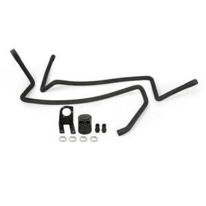 Mishimoto MMBCC-F2D-03BE black baffled oil catch can for 2003-2007 Ford 6.0L Powerstroke