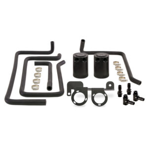 Mishimoto Baffled Oil Catch Can Kit MMBCC-G37-08PBE for Infiniti G37, Q60 and Q40