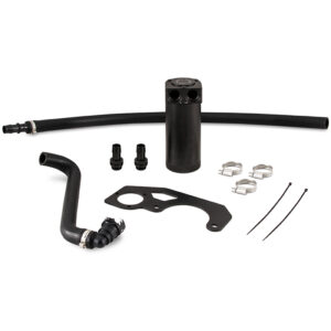 Mishimoto MMBCC-JLH-18CBE black anodized baffled oil catch can for 2018-2023 Jeep Wrangler JL 2.0L