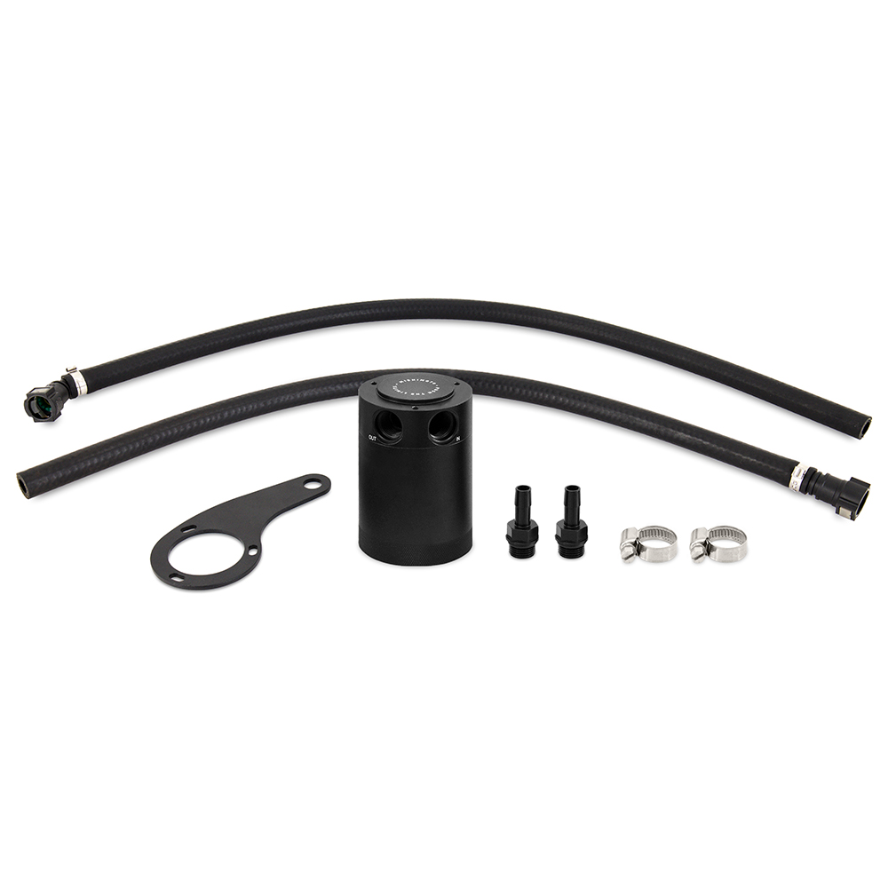 Mishimoto MMBCC-K2-14 black anodized catch can kit for Chevy/GMC 1500 5.3L/6.2L V8 engines