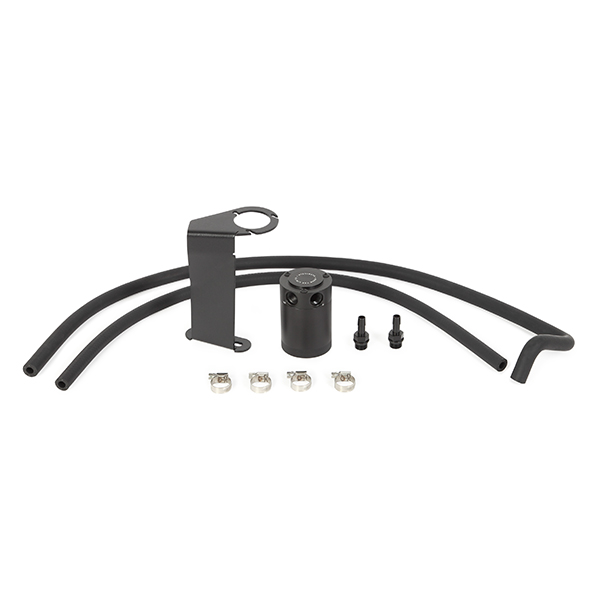 Mishimoto MMBCC-Q50-16PBE billet aluminum catch can kit for 2016-2024 Infiniti Q50/Q60 3.0T VR30DDTT