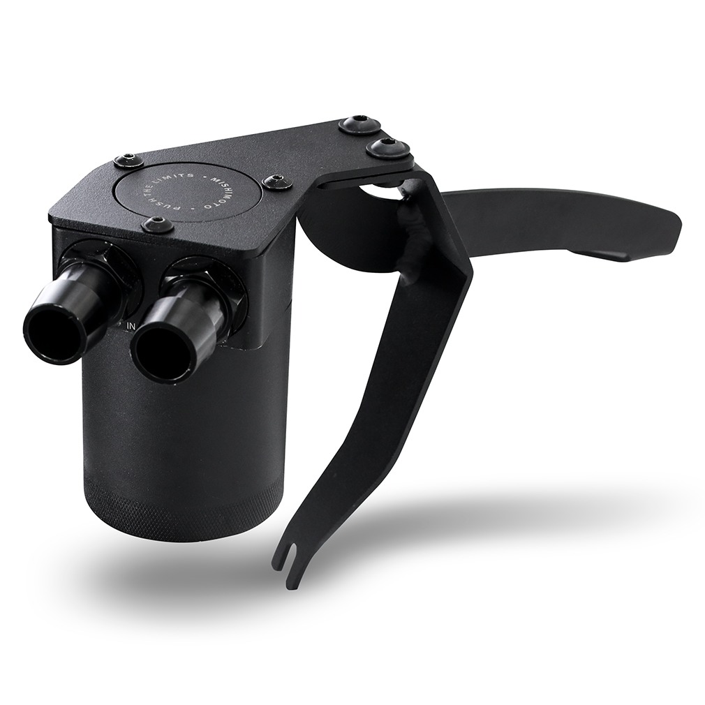 Mishimoto catch can mounting bracket and pre-formed hoses included with WRX kit