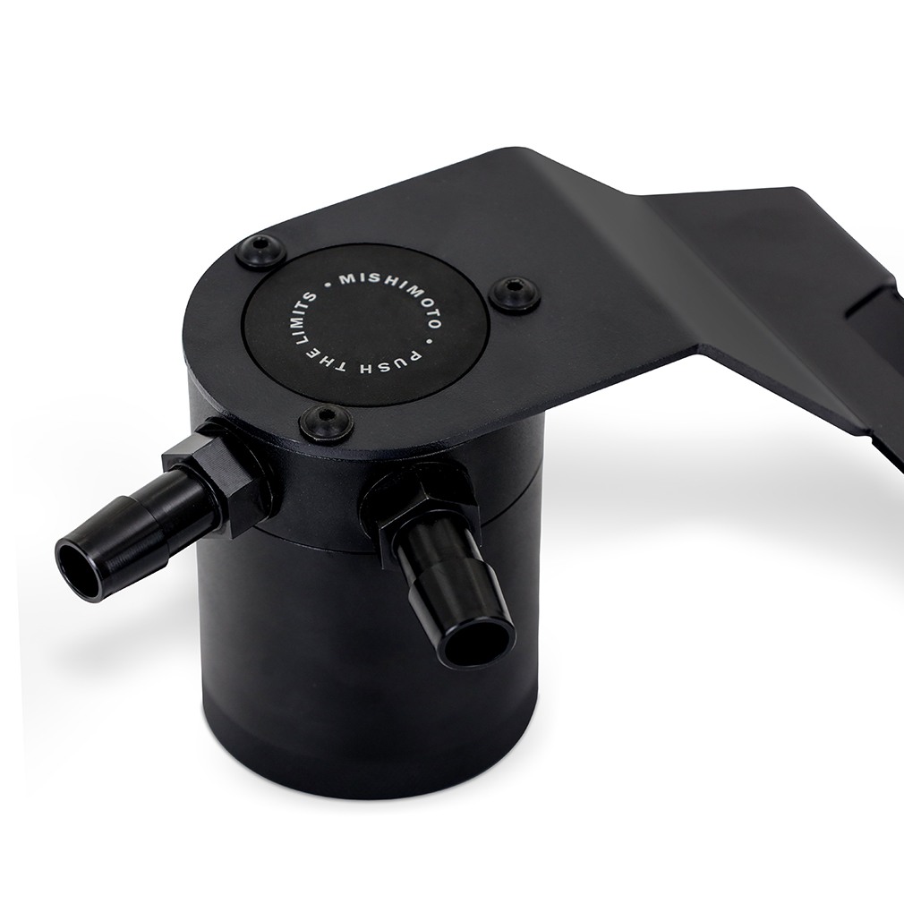 Mishimoto Nissan Z catch can kit including hoses, bracket, and hardware for VR30DDTT engine