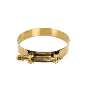 Mishimoto MMCLAMP-2GD stainless steel T-bolt clamp with gold titanium nitride coating