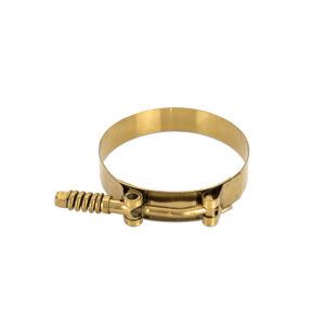 Mishimoto MMCLAMP-375TGD gold stainless steel constant tension T-bolt clamp for 3.5"-3.82" hoses