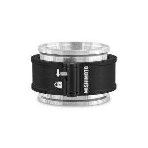 Mishimoto MMCLAMP-QD-25BK 2.5-inch Quick Release Clamp Assembly in black anodized aluminum