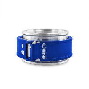 Mishimoto Quick Release Clamp Assembly MMCLAMP-QD-30BL in blue anodized 6061-T6 billet aluminum