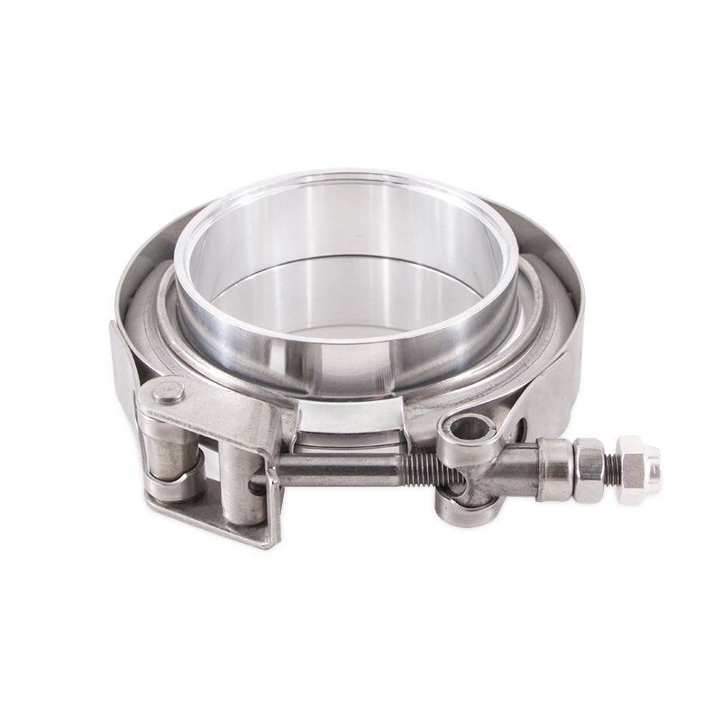 Mishimoto MMCLAMP-VA-35 3.5in aluminum V-band clamp with polished silver finish