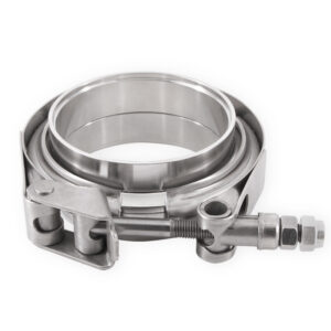 Mishimoto MMCLAMP-VS-25 2.5-inch stainless steel V-band clamp with polished silver finish