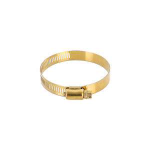 Mishimoto MMCLAMP-WG-27HTGD gold stainless steel high-torque worm gear clamp, 0.55in-1.06in (14mm-27mm)