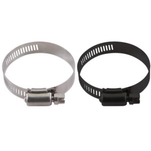 Mishimoto black stainless steel high-torque worm gear clamp, MMCLAMP-WG-32HTBK, 18-32mm