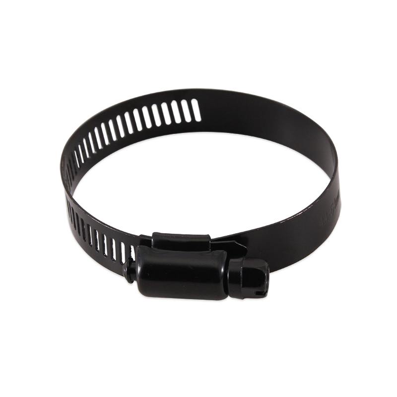 Mishimoto MMCLAMP-WG-57HTBK black stainless steel high-torque worm gear clamp, 33mm-57mm