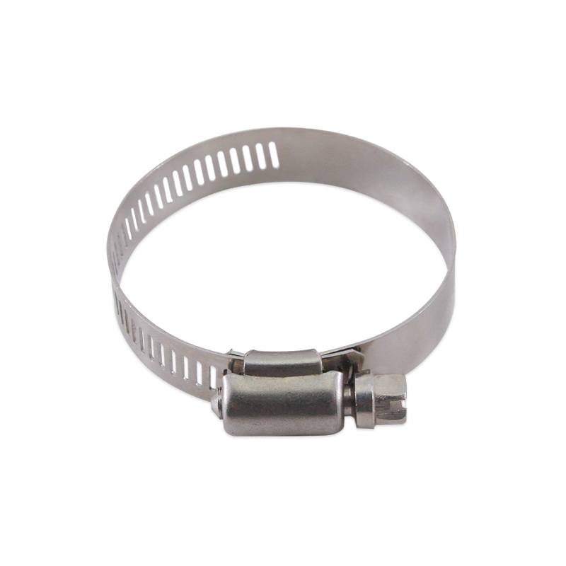 Pack of 10 Mishimoto High-Torque Worm Gear Clamps in stainless steel with silver plain finish