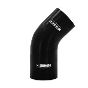 Mishimoto 45-Degree Black Silicone Transition Coupler MMCP-R45-2025BK for coolant and air intake piping