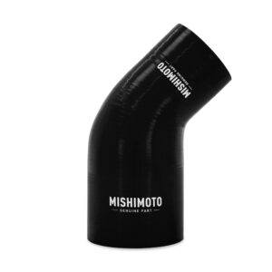 Mishimoto MMCP-R45-22530BK black 45-degree silicone transition coupler for air intake and coolant systems