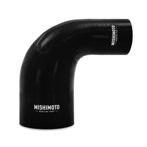 Mishimoto MMCP-R90-2540BK black 90-degree silicone transition coupler for air intake and coolant systems