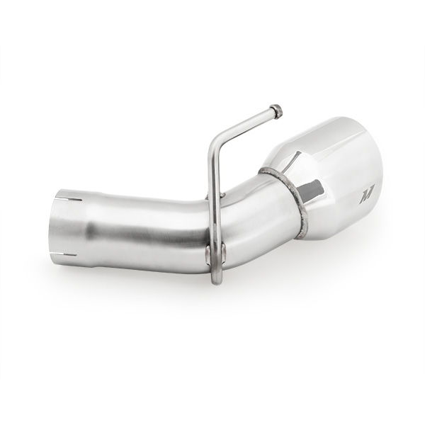 Mishimoto stainless steel muffler delete pipes and 3-inch mandrel-bent piping