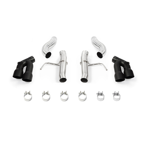 Mishimoto Race Axleback Performance Exhaust with black quad exhaust tips for Chevrolet Camaro