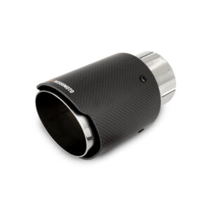 Mishimoto MMEXH-TIP-CF3P carbon fiber exhaust tip with 304 stainless-steel polished base