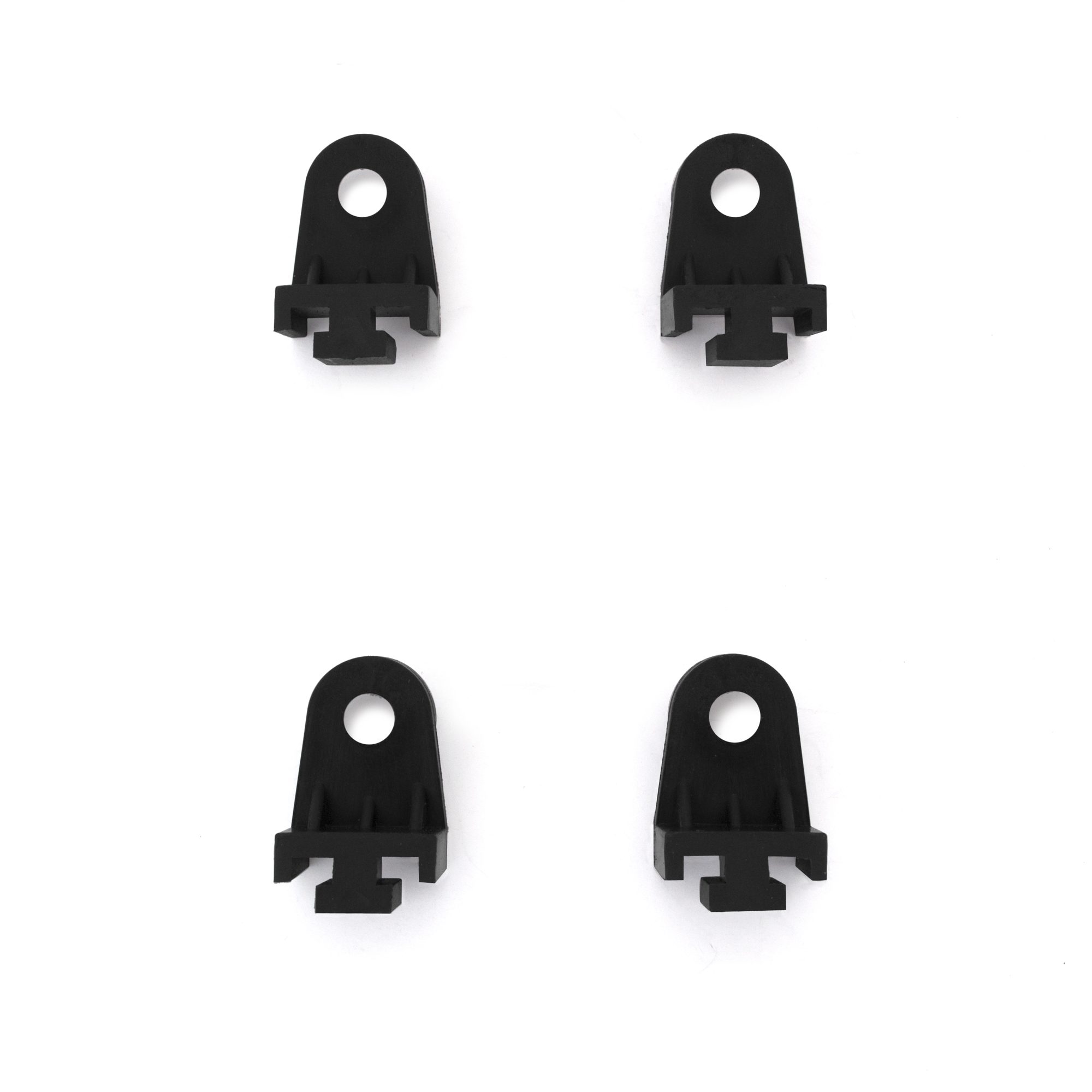 Mishimoto MMFAN-CLIPBK black plastic fan clip kit, set of four clips