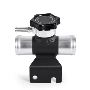 Mishimoto MMFN-EVO-BK black aluminum coolant fillneck for Mitsubishi Lancer and Outlander Sport