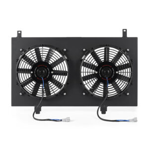 Mishimoto MMFS-350Z-03BK black powder-coated aluminum fan shroud kit for Nissan 350Z