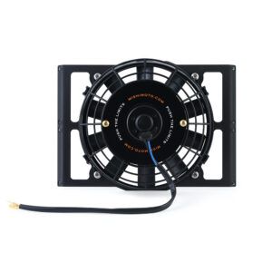 Mishimoto Heavy-Duty Bar-and-Plate Fluid Cooler Fan Shroud MMFS-HDOC-10 in black powder coat finish