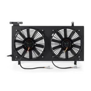 Mishimoto black powder coated aluminum fan shroud kit for 2008-2015 Subaru WRX/STI