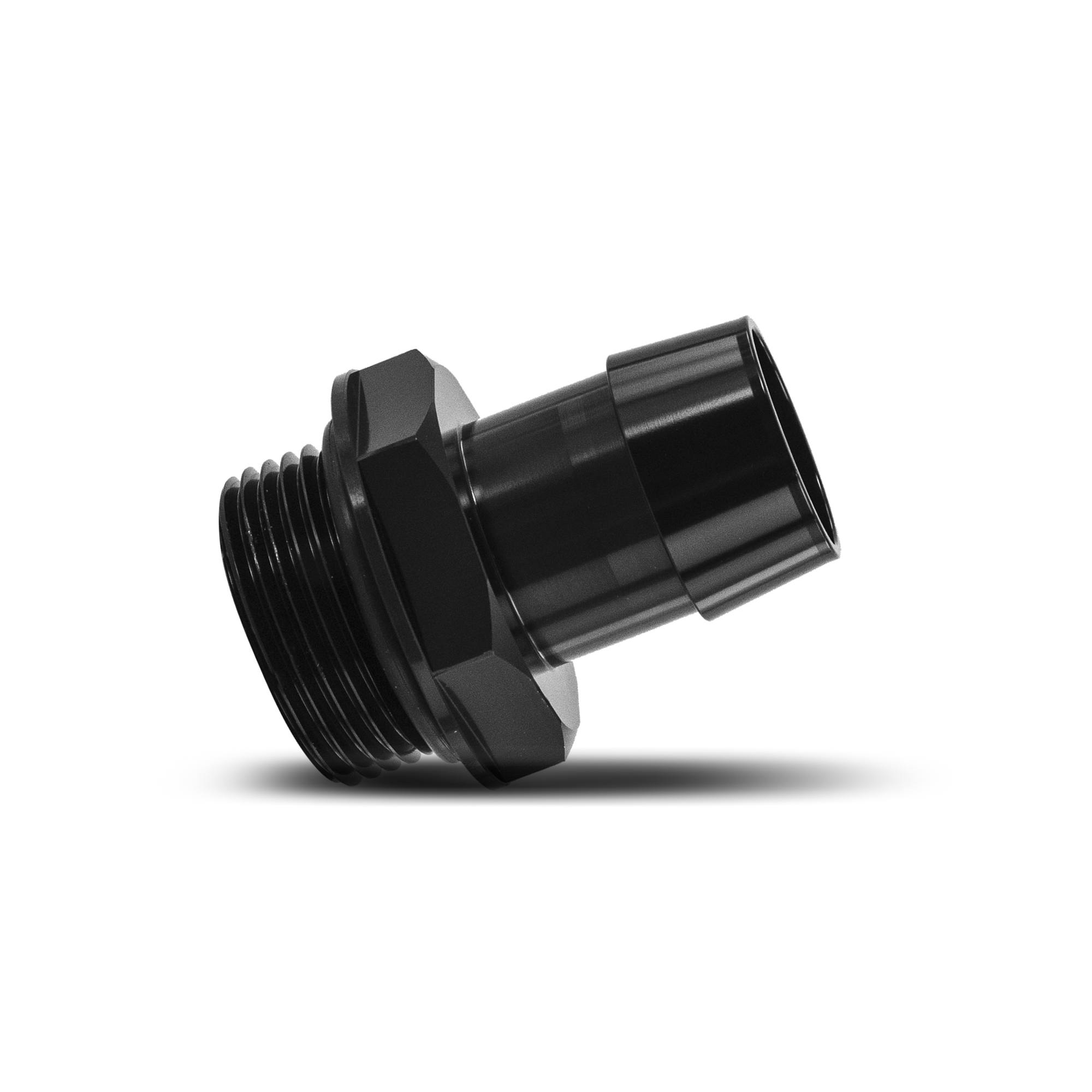 Mishimoto Fabrication fitting showing -16 ORB threaded end with Viton O-Ring seal
