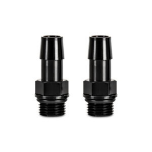 Mishimoto MMFT-M16-12BK black anodized M16x1.5 to 1/2-in hose barb fitting adapter